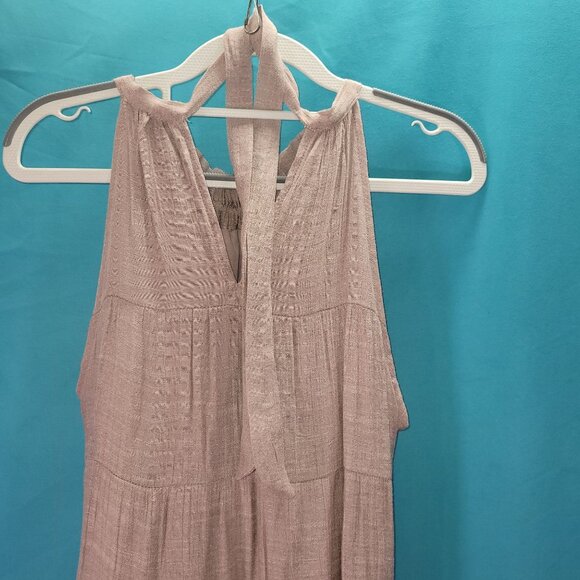 Listicle Womens Sleeveless Tiered Maxi Dress Halter Neck Small - Picture 7 of 9